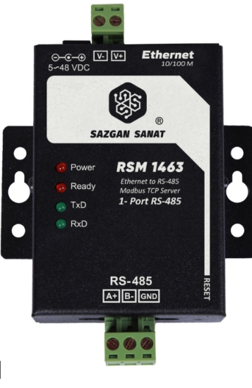 تصویر  مبدل اترنت به سریال با پروتکل مدیریت شبکه و مانیتورینگ  SNMP V1/V2/V3 با محوریت امنیت سایبری	