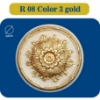 تصویر  دور لوستری پلی استایرن مدل R 08 COLOR3 GOLD