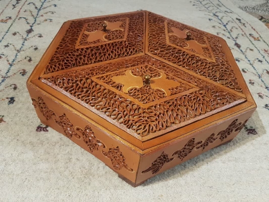 تصویر  جعبه نفیس چرمی